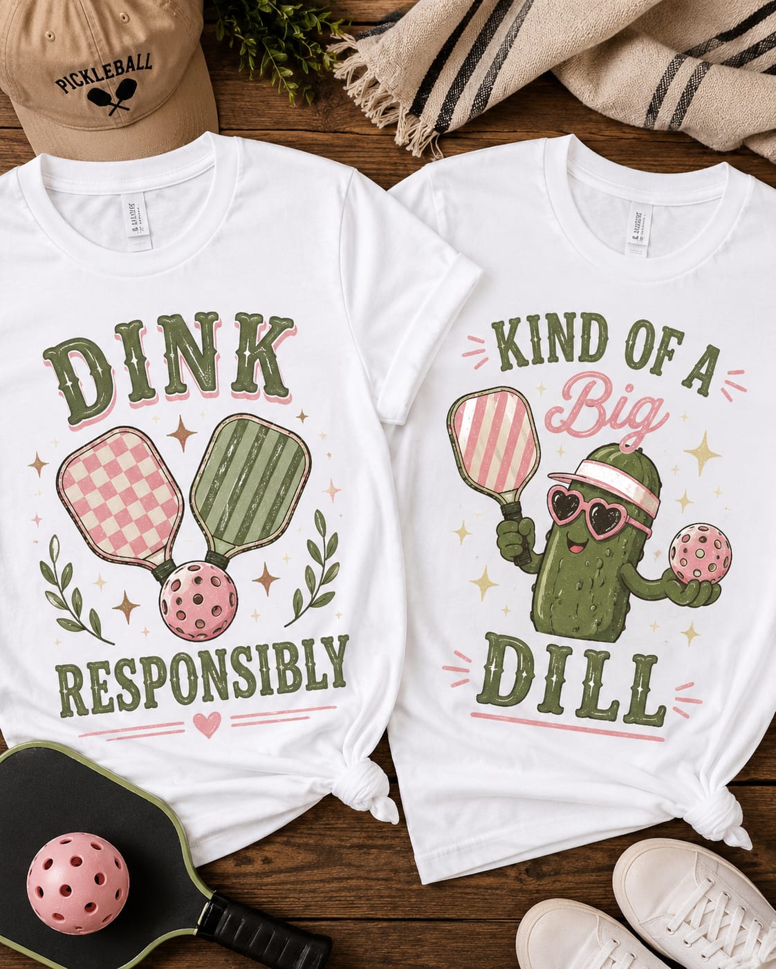 Pickleball themed shirts